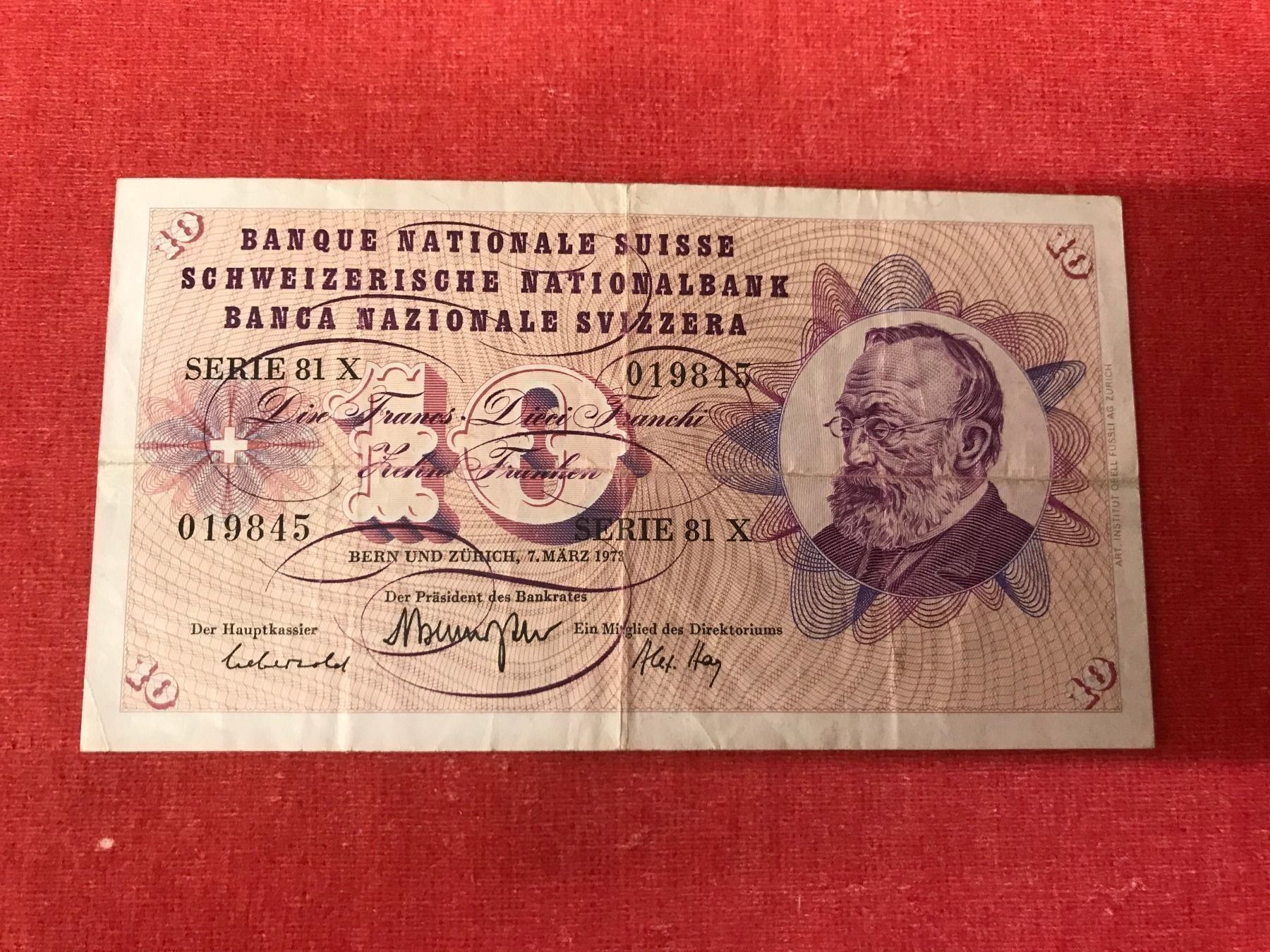 SwissBankNote10Frs1973suite1